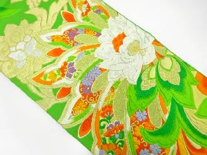 アンティーク　唐花模様織り出し袋帯(着用可)